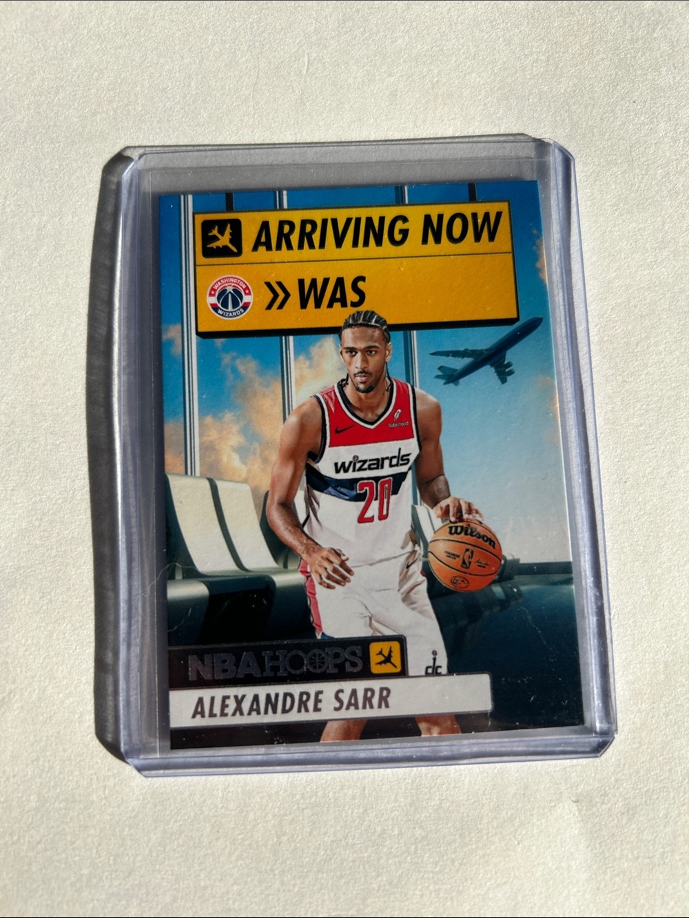 NBA Hoops Alexandre Sarr Washington Wizards Arriving Now Card - White/Red